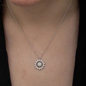 Gümüş Güneş Kadın Kolye SL6647 thumbnail 6