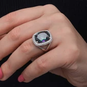 Gümüş Mistik Taşlı Kadın Yüzük SL6828 thumbnail 1