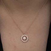 Gümüş Rose Güneş Kadın Kolye  SL6646 thumbnail 6