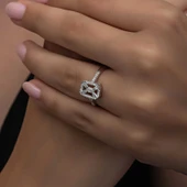 Gümüş Baget Taşlı Kadın Yüzük  SL6270 thumbnail 10