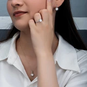 ​Gümüş Çiçek Desenli Kadın Set SL6158 thumbnail 4