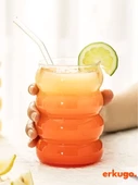 2 adet Borosilikat Sunum Bardağı, Kahve Bardağı, Isı Dayanıklı Meşrubat Bardağı(350 ml) Bubblecup - 3