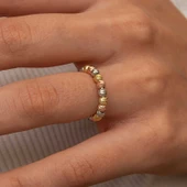 Gümüş Sıralı Dorika Kadın Yüzük SL8929 thumbnail 3