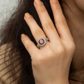 Gümüş Baget Yuvarlak Bayan Yüzük SL1710 thumbnail 10