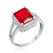 Gümüş Baget Kare Bayan Yüzük  SL1886 thumbnail 6