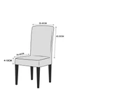 MANDAŞ Jakarli Sandalye Örtüsü Şal Desen (6 Adet)Kahve - 2