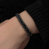 Gümüş Kazaziye Örgü Bileklik  SL7133 thumbnail 8