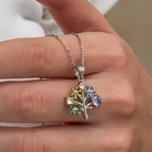 Gümüş Renkli Hayat Ağacı Kadın Kolye SL9134 thumbnail 8