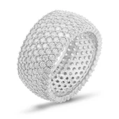 Gümüş 7 Sıra Tamtur Bayan Alyans Yüzük SL2372 thumbnail 2