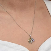 Gümüş Renkli Hayat Ağacı Kadın Kolye SL9134 thumbnail 6