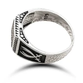 Gümüş Oniks Taşlı Erkek Yüzük SL6572 thumbnail 4