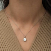 Gümüş Çiçek Kolye SL1673 thumbnail 2