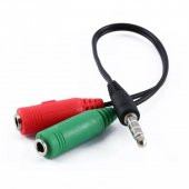 Mikrofon Hoparlör Çoklayıcı Stereo 3 Çizgi Erkek 2 Dişi 2697 - 1