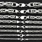 Gümüş Kral Zincir - 6 mm Köşeli SL3512 thumbnail 6