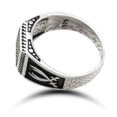 Gümüş Oniks Taşlı Erkek Yüzük SL6572 thumbnail 2