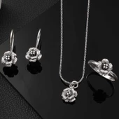 Gümüş Gül Kadın Set  SL6032 - 1