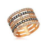 Gümüş Rose Tamtur Bayan Yüzük SL2609 thumbnail 2