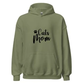 Cats Mom - Kedi Annesi Hoodie Kapşonlu Sweatshirt - 6