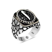 Gümüş Elif Oval Erkek Yüzük  SL4616 thumbnail 1