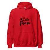Cats Mom - Kedi Annesi Hoodie Kapşonlu Sweatshirt - 4