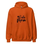 Cats Mom - Kedi Annesi Hoodie Kapşonlu Sweatshirt - 3