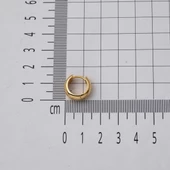 1,5 cm. Çaplı Kalın Altın Halka Küpe 14 Ayar thumbnail 4