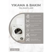 2'li Bej Yeşil Zeytin Detaylı Mutfak Havlusu %100 Pamuk  - 40x70 cm El ve Yüz Havlusu - 5