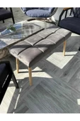 BEYLERBEYİ Gürgen Ahşap Ayaklı Puf Bench - 3