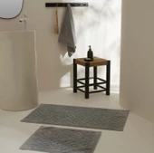 Karaca Home Foley Açık Gri 2Li Banyo Paspas Seti - 1