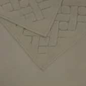 Karaca Home Foley Ekru 2Li Banyo Paspas Seti - 2