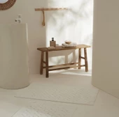 Karaca Home Foley Ekru 2Li Banyo Paspas Seti - 1