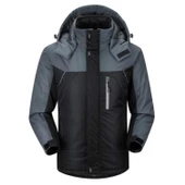 Cbtx Outdoor Rüzgar Su Geçirmez Kalın Polar Kapüşonlu Mont - 1
