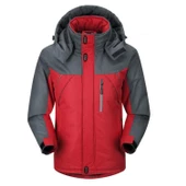 Cbtx Outdoor Rüzgar Su Geçirmez Kalın Polar Kapüşonlu Mont - 2