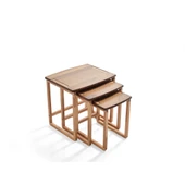 Casual Üçlü Zigon Sehpa | Ceviz | Kayın Sehpa thumbnail 2