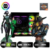 HYPER ROCKET One HRA164060 Ryzen 5 5600 16GB Ram 512GB Nvme M.2 SSD RTX4060 8GB Masaüstü Oyuncu Bilgisayarı - 2