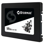 Stormax 128 GB SSD 2 5" Sata3 550-530MB/s Black SERI-SMX-SSD30BLCK/128G SSD Disk thumbnail 1