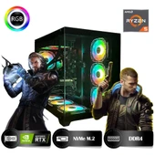 HYPER ROCKET One HRA164060 Ryzen 5 5600 16GB Ram 512GB Nvme M.2 SSD RTX4060 8GB Masaüstü Oyuncu Bilgisayarı - 1