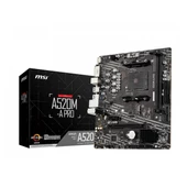 MSI A520M-A PRO AM4 DDR4 4600(OC) DVI HDMI M.2 USB3.2 mATX Anakart - 1