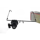 Gözlük Model 20x16mm Optik Lens Led Işık Monoküler Büyüteç - 5