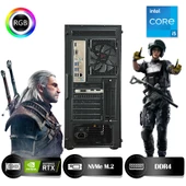 HYPER ROCKET Peak HRI163060-IC Intel Core i5-12400F 16GB Ram 500GB Nvme M.2 SSD RTX3060 12GB Masaüstü Oyuncu Bilgisayarı - 5