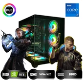 HYPER ROCKET One HRI324060-I7 Intel Core i7-13700F 32GB Ram 1TB Nvme M.2 SSD RTX4060 8GB Masaüstü Oyuncu Bilgisayarı - 1