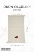 2'li Bej Çilek Desenli Mutfak Havlusu %100 Pamuk - 40x70 cm El ve Yüz Havlusu thumbnail 4