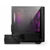 MSI MAG FORGE M100A D60 Akrilik yan panel 3x120mm 1x120mm Auto RGB Fan 600W 80+ mATX Oyuncu Bilgisayar Kasası - 3