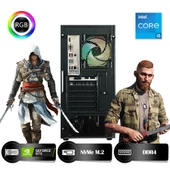 HYPER ROCKET Titan HRI161650-ICTT Intel Core i5-12400F 16GB Ram 500GB Nvme M.2 SSD GTX1650 4GB Masaüstü Oyuncu Bilgisayarı - 6