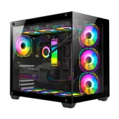 Gametech Prime V2 Tuş Kontrollü RGB 7x120mm Fan Oyuncu (Gaming) Bilgisayar Kasası - 1