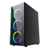 Gametech Ares Rainbow 4X120MM Fan Oyuncu (Gaming) Kasası thumbnail 2