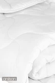 2'li Mikrofiber Battal Çift Kişilik Yorgan, 225x215cm, Beyaz Ev Ve Otel Yorganı, Sade Ve Zarif - 3