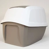 İmac Maddy Junior Üstü Açılır Kapalı Kedi Tuvaleti Gri 57x43x41 Cm - 4
