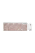 Everest Yabancı Km-01k Pembe Usb Yuvarlak Tuşlu 3d Mouse Combo Lc Layout Klavye Mouse Set - 1