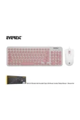 Everest Km-01k Pembe Usb Yuvarlak Tuşlu 3d Mouse Combo Türkçe Klavye + Mouse Set - 2
